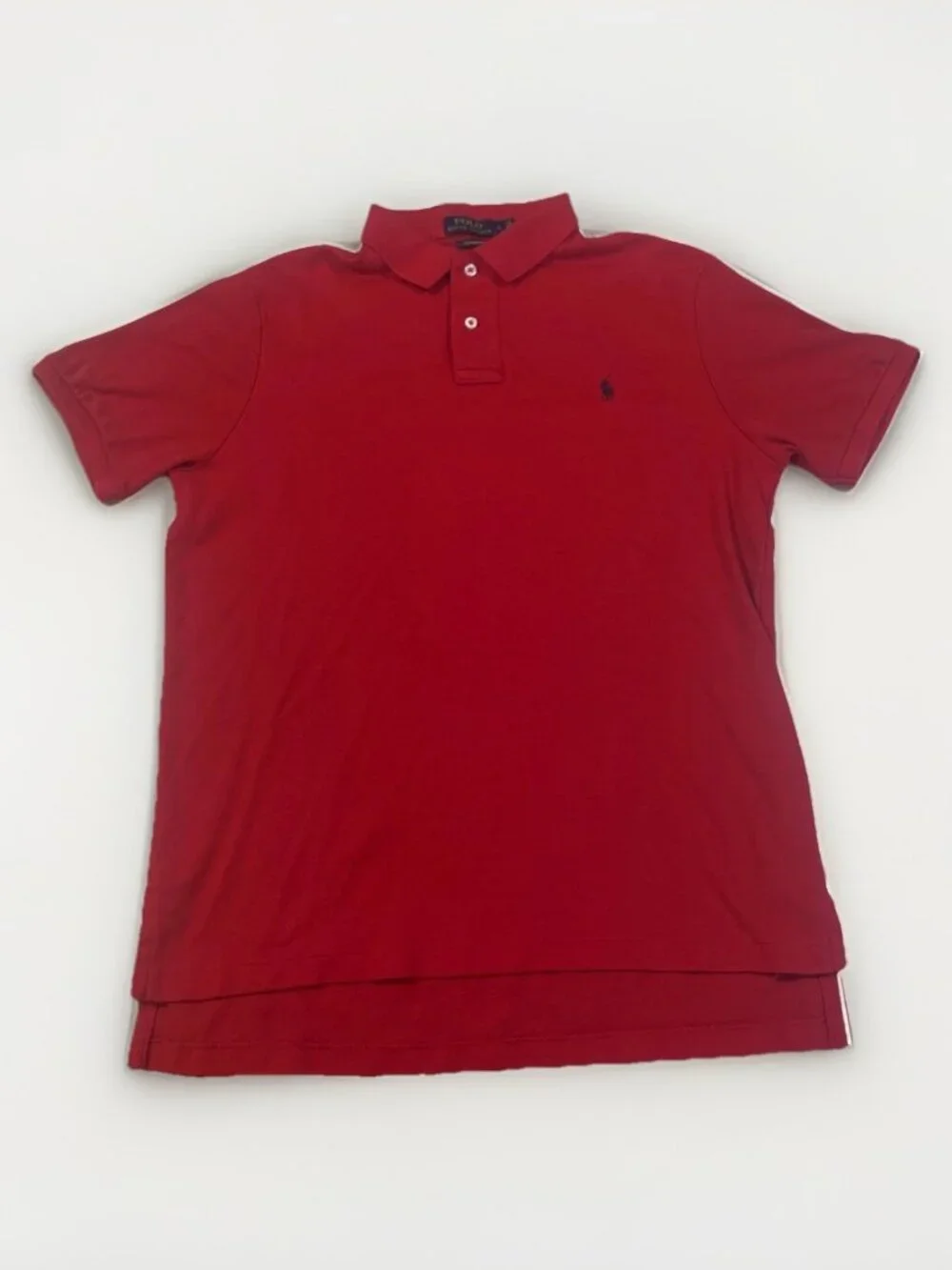 Polo Ralph Lauren Custom Fit Polo Red Large 100% Cotton $118